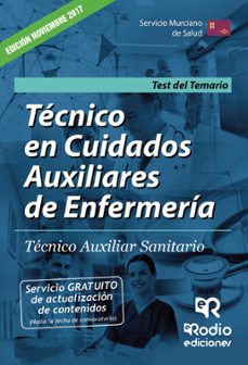 tecnicos en cuidados auxiliares de enfermeria. tecnico auxiliar sanitario. servicio murciano de salud. test del temario-9788416963966