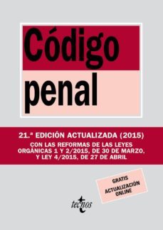 codigo penal (21ª ed.): ley organica 10/1995 de 23 de noviembre-9788430966066