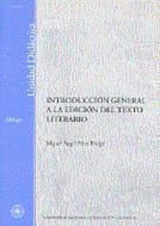 introduccion general a la edicion del texto literario-9788436245066