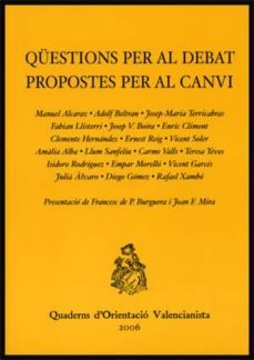 questions per al debat propostes per al canvi-9788437066066