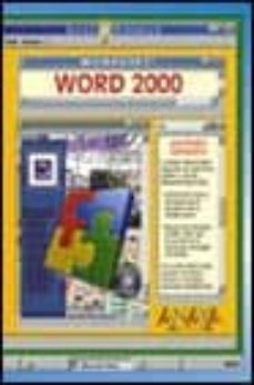 microsoft word 2000 (guias visuales)-jose pedro llamazares-9788441508866