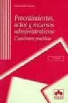 procedimientos, actos y recursos administrativos (3ª ed)-9788483421666
