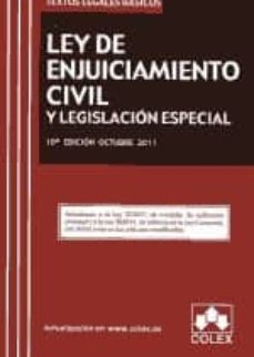 ley de enjuiciamiento civil y legislacion especial (10ª ed)-9788483423066
