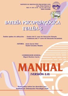 evalua 6 bateria psicopedagogica  manual-9788489967366