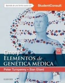 emery. elementos de genetica medica 15ª ed.-peter d. turnpenny-9788491132066