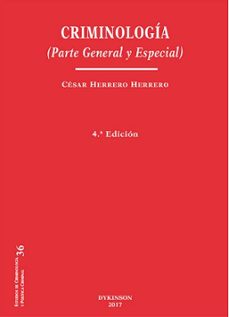 criminologia (parte general y especial) 2017 (4ª ed.)-9788491481966