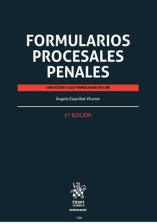 formularios procesales penales 5ª edicion-9788491902966