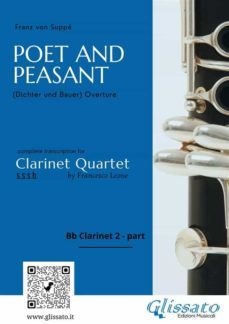 (bb clarinet 2 part) poet and peasant overture for clarinet quartet (ebook)-9791220890366