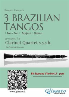 bb clarinet 2: three brazilian tangos for clarinet quartet (ebook)-9791221301366
