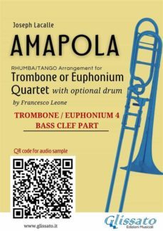 trombone/euphonium b.c. 4 of "amapola" for trombone or euphonium quartet (ebook)-9791221387766