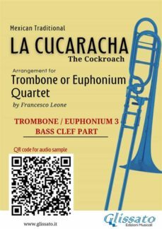 trombone/euphonium 3 part of "la cucaracha" for quartet (ebook)-9791221388466