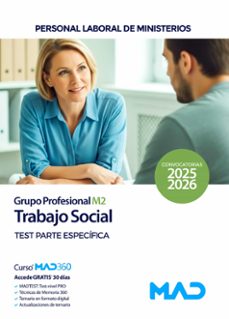 trabajo social (grupo profesional m2). test parte especifica 2025-2026-9791370282066