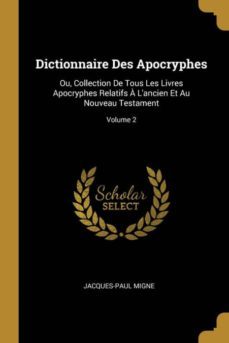 dictionnaire des apocryphes-9780270574876