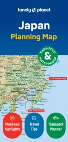 lonely planet japan planning map-9781787015876