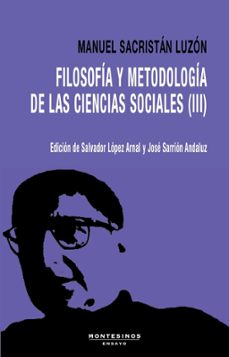 filosofía y metodología de las ciencias sociales iii-manuel sacristan luzon-9788410328976
