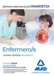 enfermera/o de osakidetza-servicio vasco de salud. temario general volumen 4-9788414216576