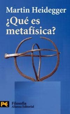¿que es metafisica?-9788420655376