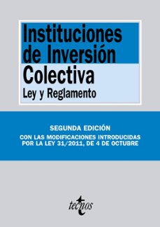 instituciones de inversion colectiva: ley y reglamento-9788430954476