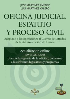 oficina judicial, estatuto y proceso civil (ebook)-jose martinez jimenez-luis martinez valero-9788430986576