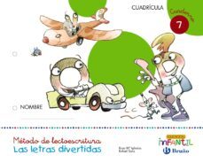 las letras divertidas educacion infantil 5 años cuadricula cuaderno 7-9788469612576