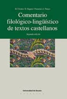 comentario filologico-linguistico de textos castellanos-9788474854176