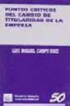 puntos criticos del cambio de titularidad de la empresa-9788480024976