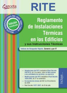rite. reglamento de instalaciones termicas en los edificios: y su s instrucciones tecnicas. (2ª ed.)-9788492812776