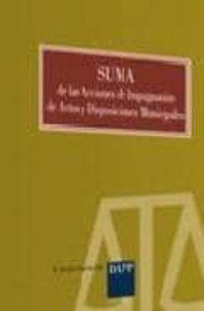 suma de las acciones de impugnacion de actos y disposiciones muni cipales-9788496164376