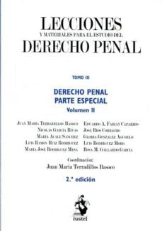 lecciones y materiales para el estudio del derecho penal, tomo iii-juan m. terradillos basoco-9788498902976