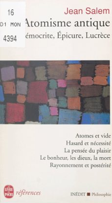 l'atomisme antique : democrite, epicure, lucrèce (ebook)-jean salem-9791037604576