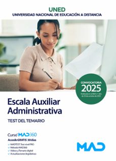 escala auxiliar administrativa. test del temario-9791370282776