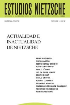 estudios nietzsche vol xii: actualidad e inactualidad de nietzsche (ebook)-cdlen12786676