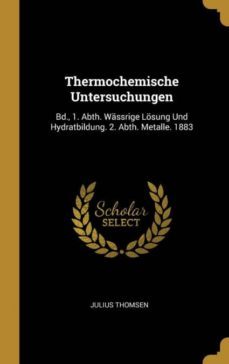 thermochemische untersuchungen-9780270236286