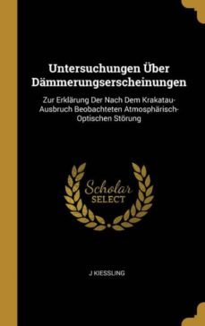 untersuchungen uber dammerungserscheinungen-9780270835786