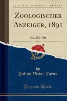 zoologischer anzeiger, 1891, vol. 14-9781391972886