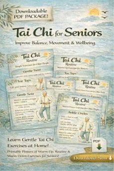 tai chi for seniors printable exercises (ebook)-9781776843886