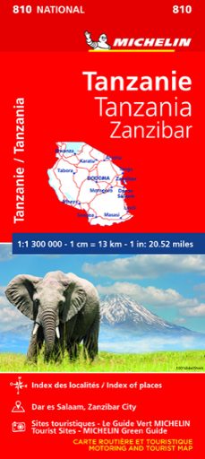 mapa national tanzania-zanzibar 2020 (ing)-9782067242586