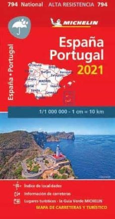 mapa national españa - portugal alta resist 2021-9782067250086