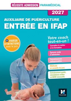réussite admission entrée en ifap - auxiliaire de puériculture 2027 (ebook)-jackie pillard-9782216180486
