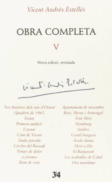 obra completa v (nova edicio, revisada)-vicent andres estelles-9788416789986