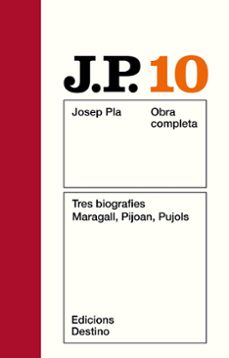 pla: o c. t 10. tres biografias-josep pla casadevall-9788423305186