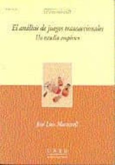 el analisis de juegos transaccionales (uned)-jose luis martorell-9788436247886