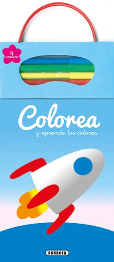colorea y aprende los colores (cohete)-9788467751086