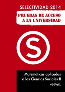 matematicas aplicadas a las ciencias sociales ii. selectividad 2014. (ebook)-9788467896886