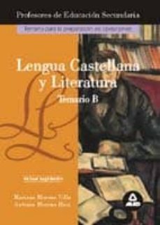 lengua castellana y literatura. temario b profesores-9788483119686