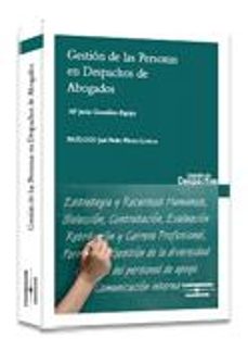 gestion personas en despachos de abogados-maria jesus gonzalez espejo-9788483554586