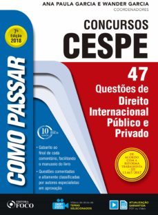 como passar em concursos cespe: direito internacional publico e privado (ebook)-9788582422786