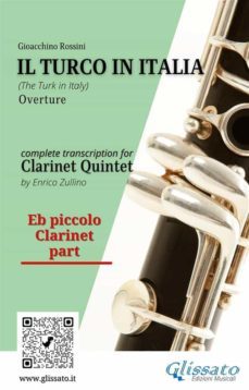 eb piccolo clarinet part of "il turco in italia" for clarinet quintet (ebook)-9791220872386