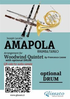 optional drum part of "amapola" for woodwind quintet (ebook)-9791221387186
