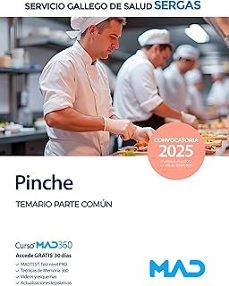 pinche  temario parte comun  servicio gallego de salud (sergas)-9791370281786